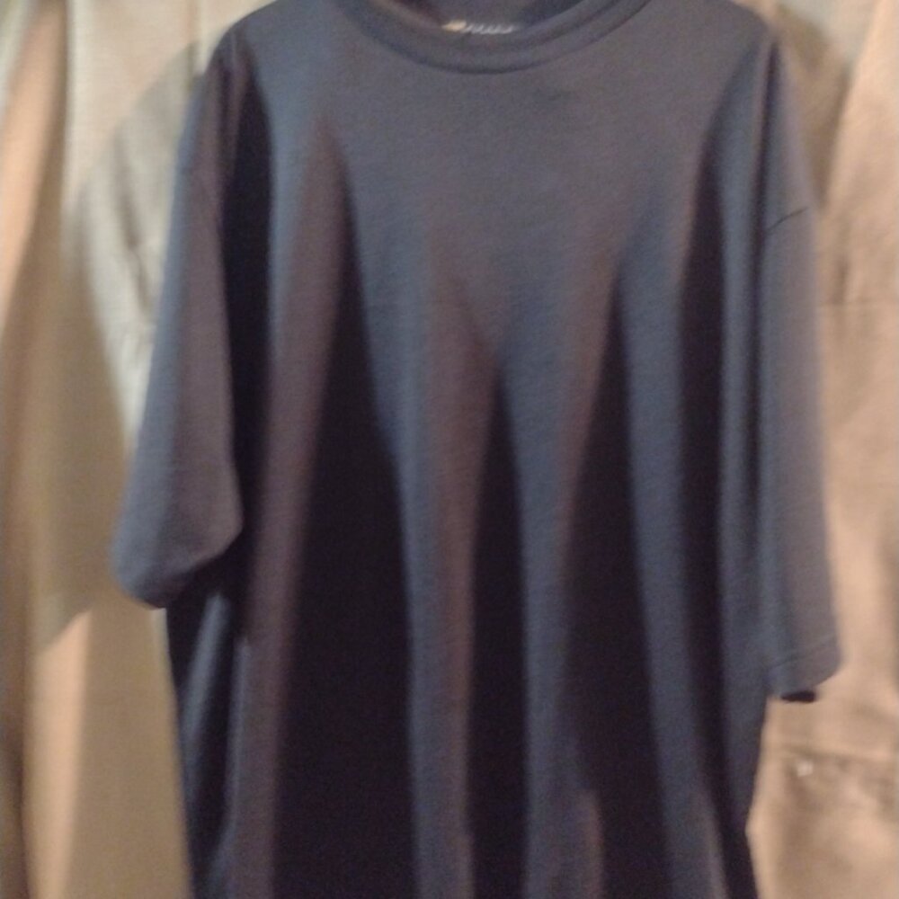 Gianni UoMo size 2xl Tall mens polyester blend black shirt